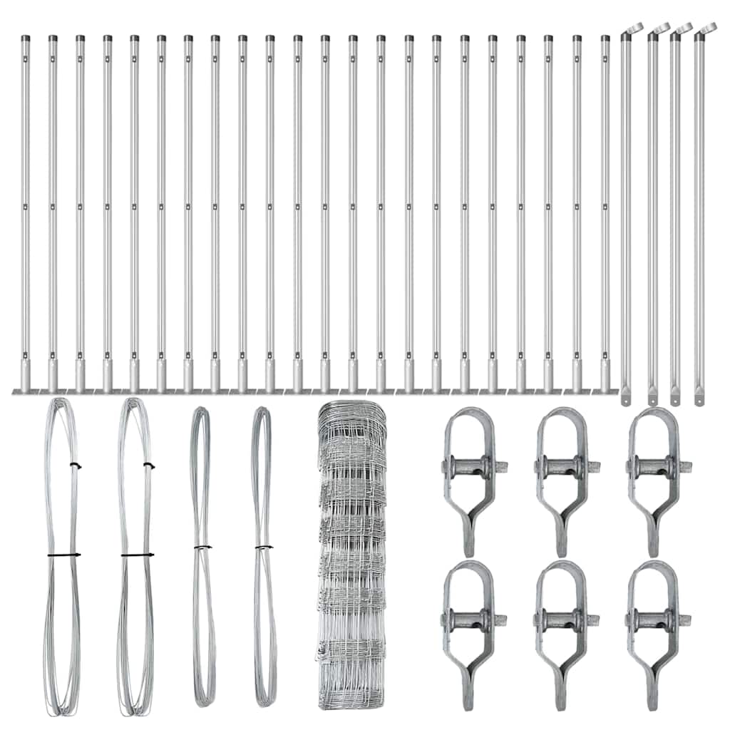 Gard de câmp 0.8x50 m din oțel galvanizat GartenMobel Dekor