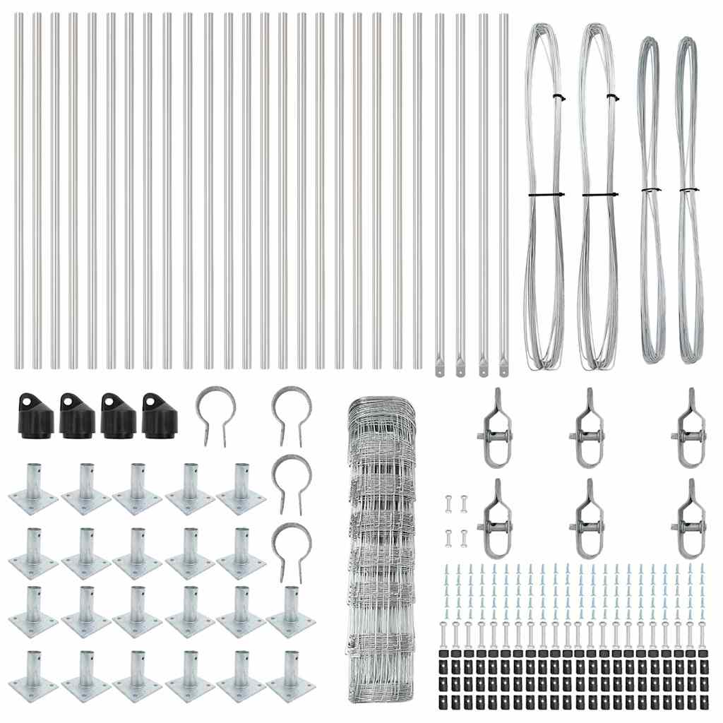 Gard de câmp 0.8x50 m din oțel galvanizat GartenMobel Dekor