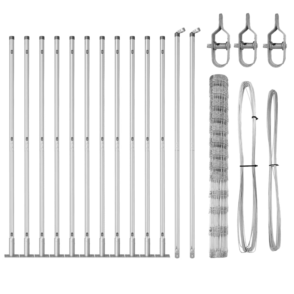 Gard de câmp 1.5x25 m din oțel galvanizat GartenMobel Dekor