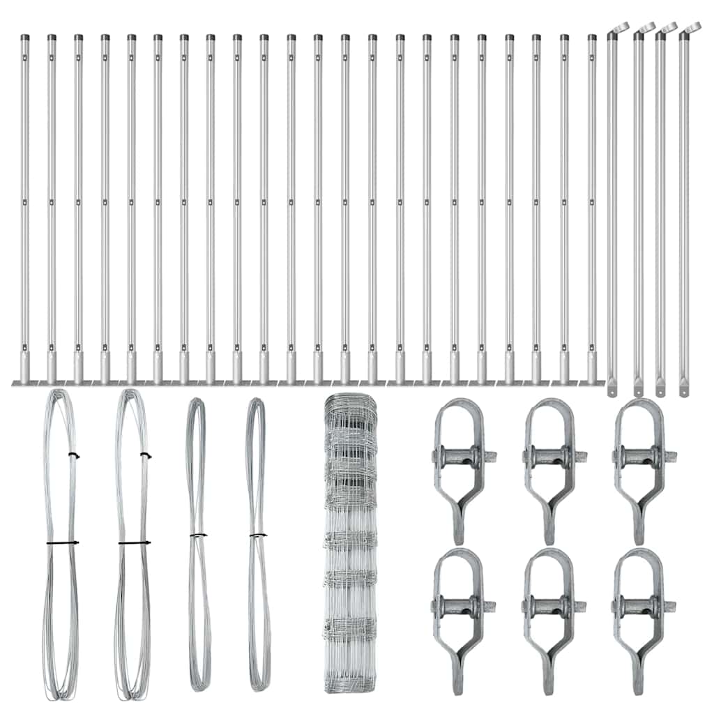 Gard de câmp 1x50 m Oțel galvanizat GartenMobel Dekor