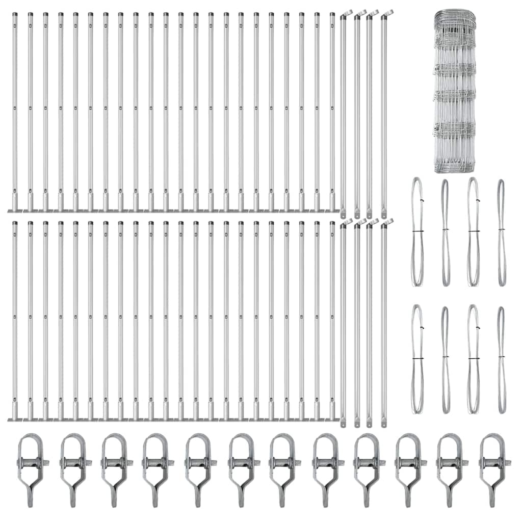 Gard de teren 0.8 x 100 m din oțel galvanizat GartenMobel Dekor