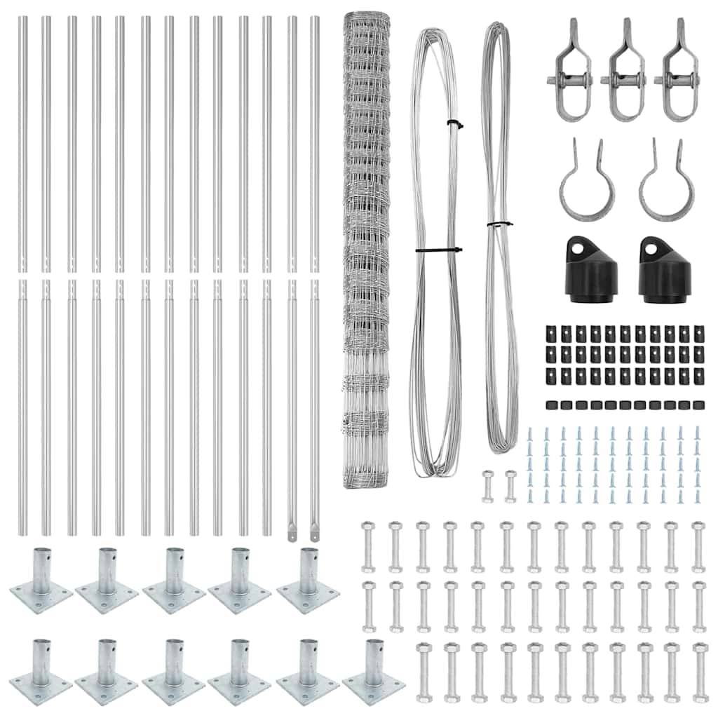 Gard de teren 1.6x25 m din oțel galvanizat GartenMobel Dekor