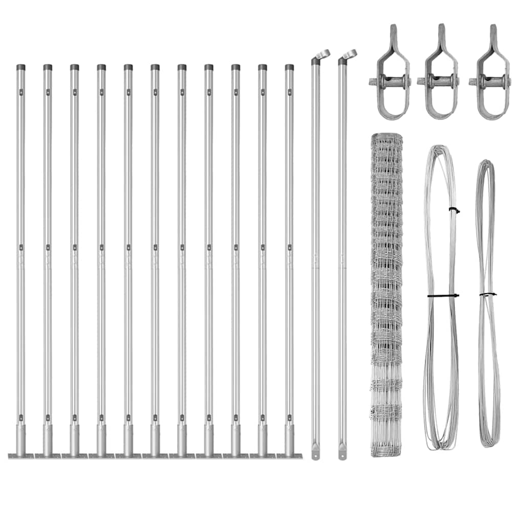 Gard de teren 1.6x25 m din oțel galvanizat GartenMobel Dekor