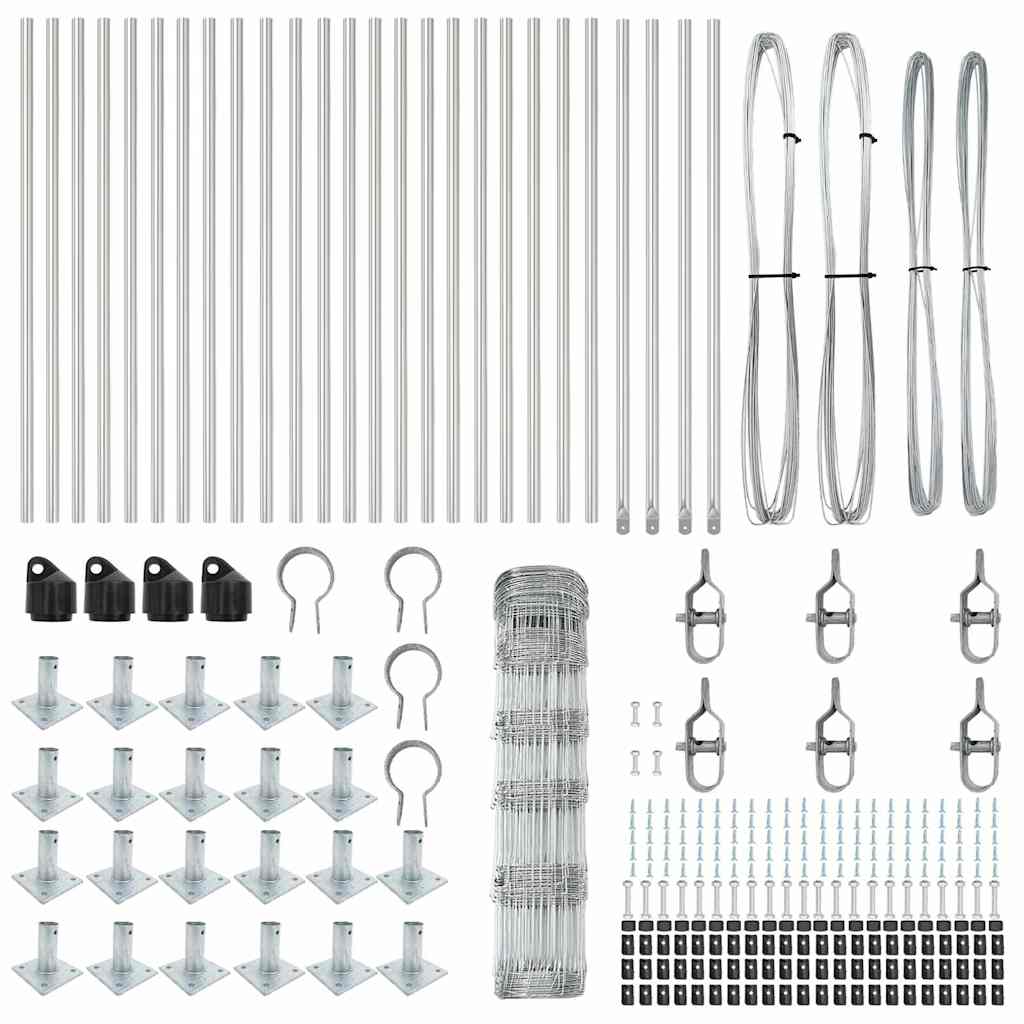 Gard pentru câmp 0.8x50 m din oțel zincat GartenMobel Dekor