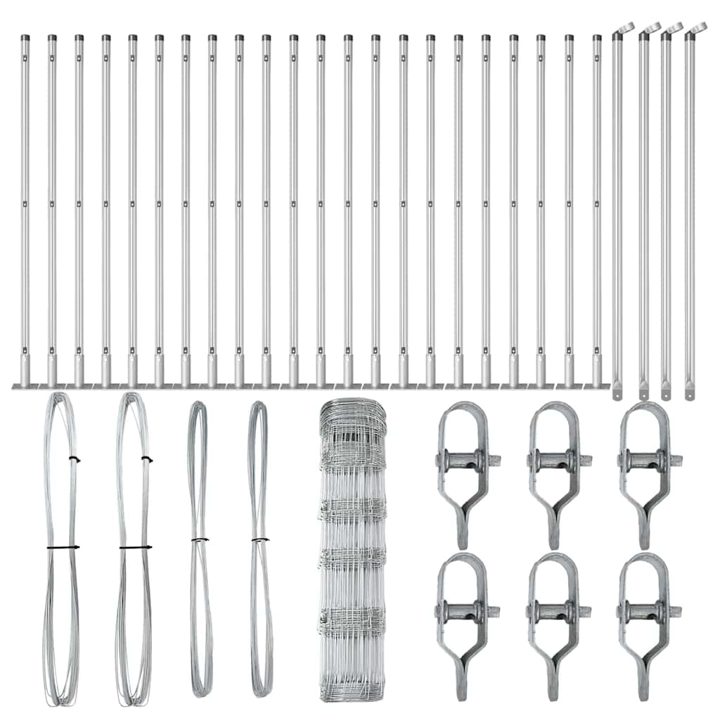 Gard pentru câmp 0.8x50 m din oțel zincat GartenMobel Dekor