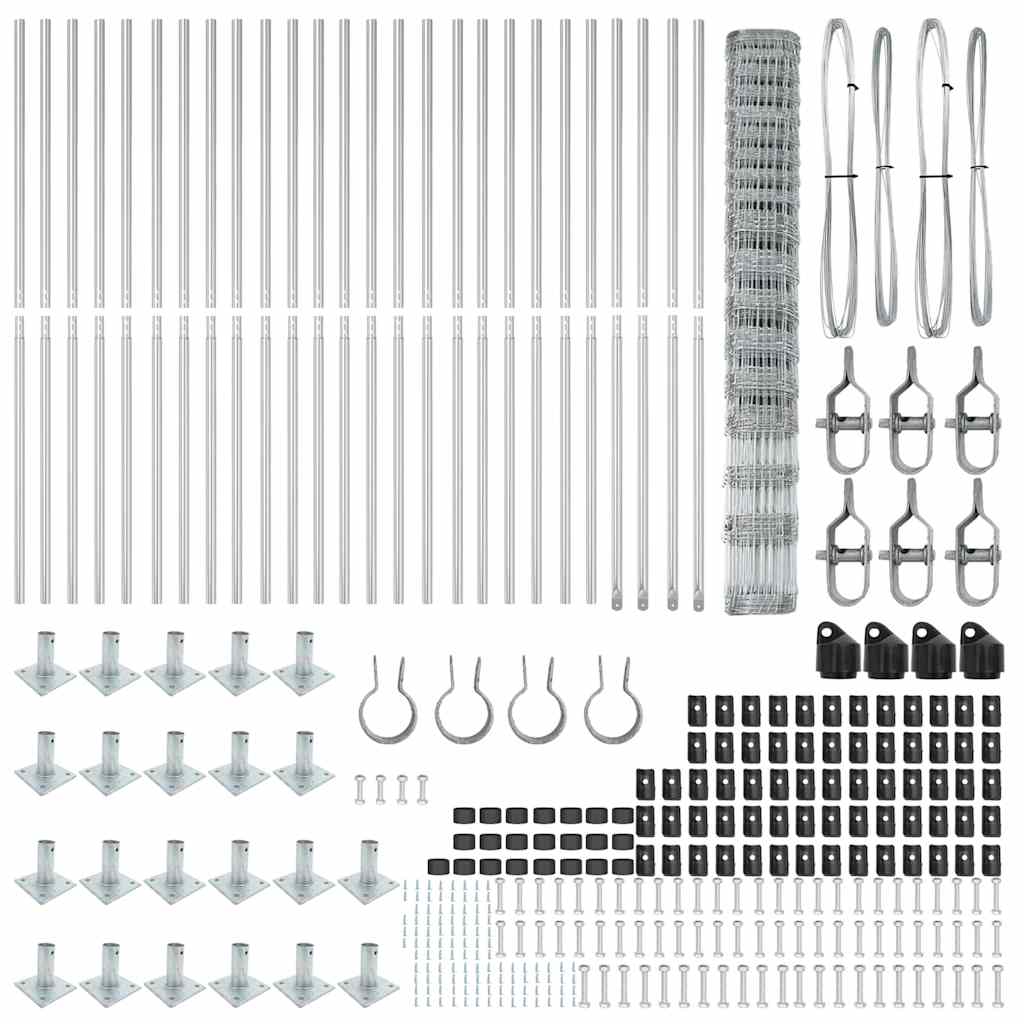Plasă pentru pășune 1,5x50 m din oțel zincat GartenMobel Dekor