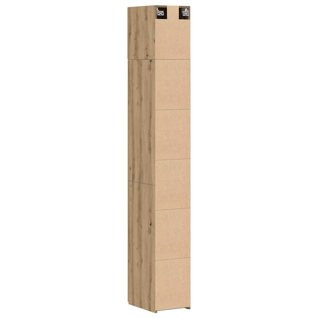 Dulap de Stocare Subțire Stejar 30x42.5x225 cm Lemn prelucrat GartenMobel Dekor