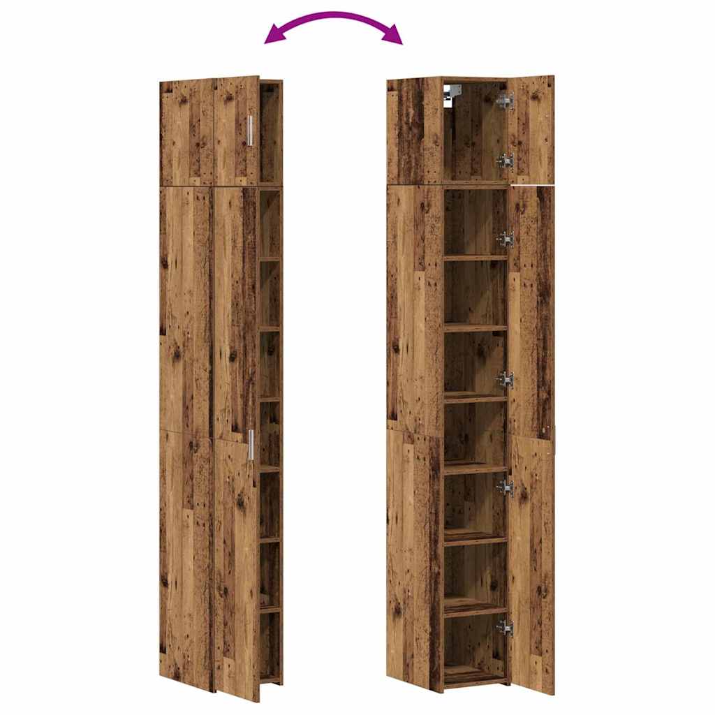 Cabinet slim  lemn vechi 30x42.5x225 cm GartenMobel Dekor
