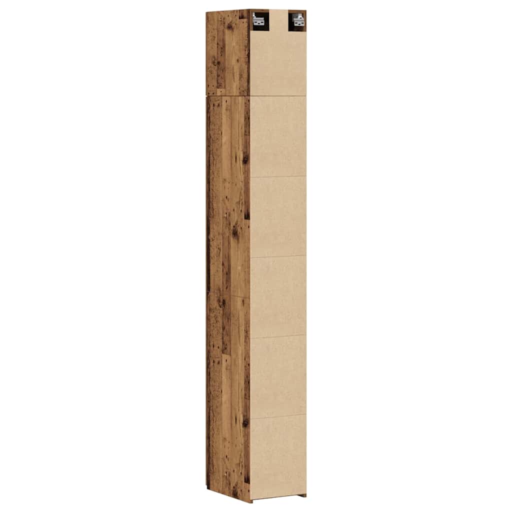 Cabinet slim  lemn vechi 30x42.5x225 cm GartenMobel Dekor