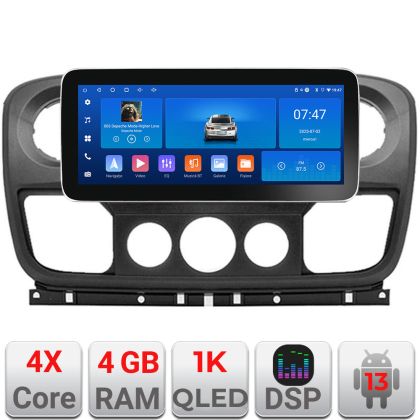 Navigatie Opel Movano, Renault Master 2010-2021  Edotec 4+64 12.3 inch Incell 1K android Wifi 5Ghz gps internet v2 CarStore Technology