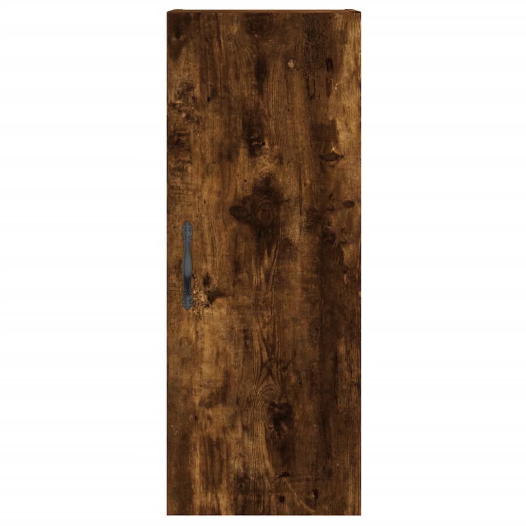 Dulap înalt, stejar fumuriu, 34,5x34x180 cm, lemn prelucrat GartenMobel Dekor