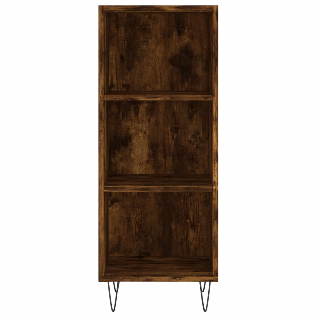 Dulap înalt, stejar fumuriu, 34,5x34x180 cm, lemn prelucrat GartenMobel Dekor