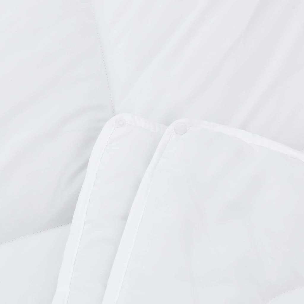 Duvet 2 în 1 cu pernă 2 pcs Alb 135 x 220 cm Microfibră GartenMobel Dekor