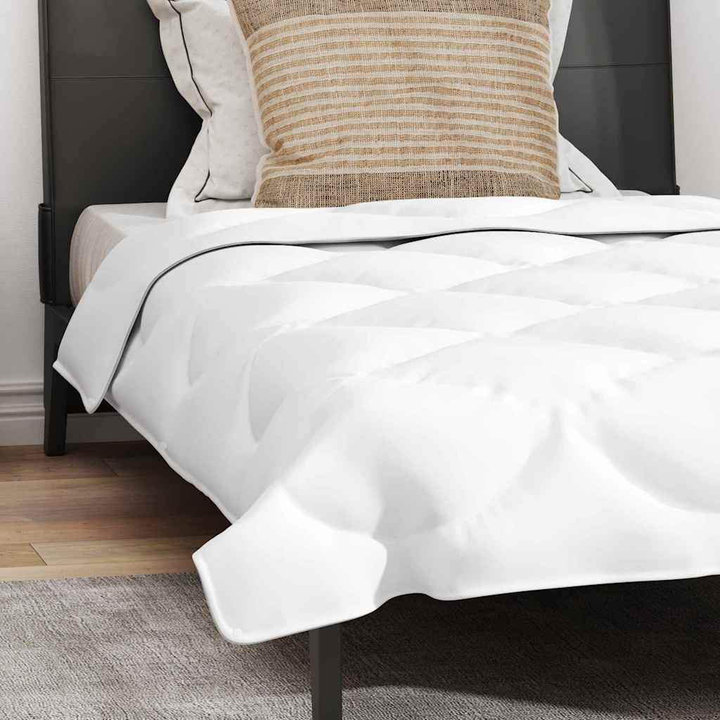 Duvet 2 în 1 cu pernă 2 pcs Alb 135 x 220 cm Microfibră GartenMobel Dekor