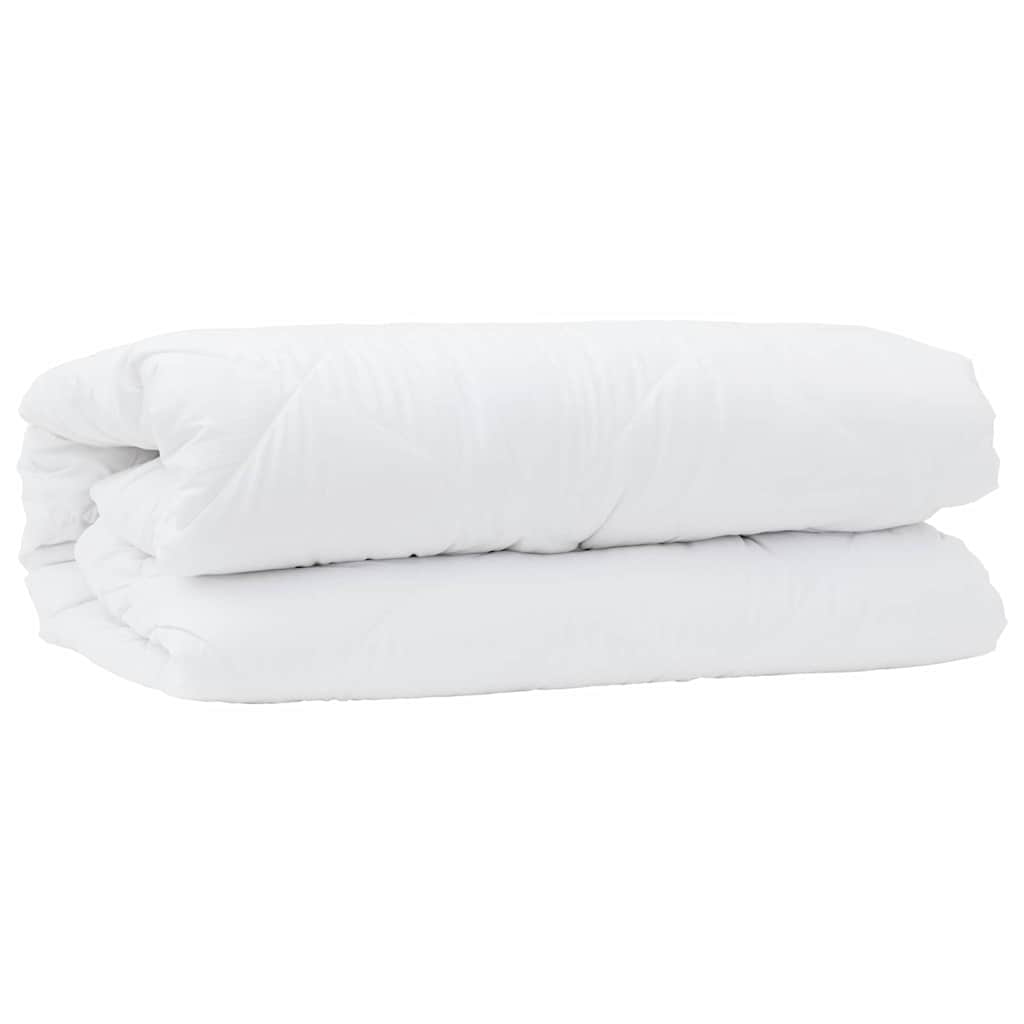 Duvet 2 în 1 cu pernă 2 pcs Alb 135 x 220 cm Microfibră GartenMobel Dekor