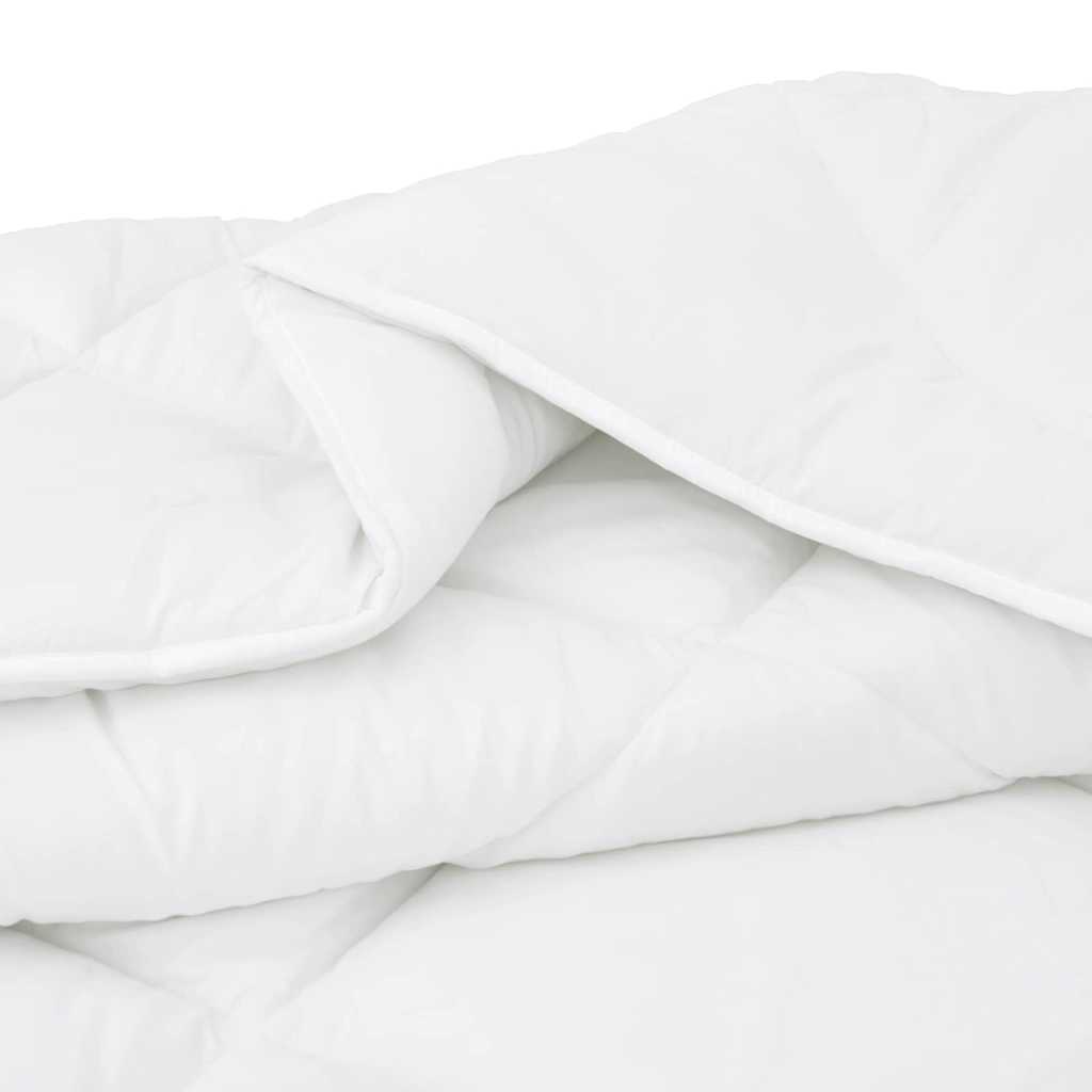 Duvet de iarnă cu pernă 3 pcs Alb 240 x 260 cm Microfibră GartenMobel Dekor