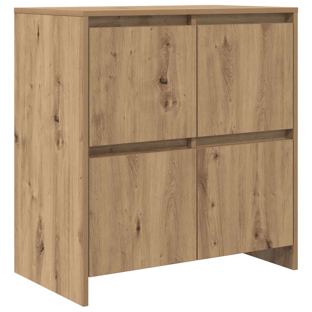 Bufet 2 pcs stejar artizanal 70 x 41 x 75 cm Lemn compozit GartenMobel Dekor