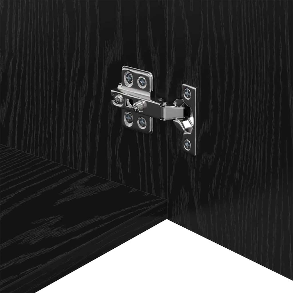 Dulap de depozitare Stejar negru 50 x 41 x 225 cm Lemn compozit GartenMobel Dekor