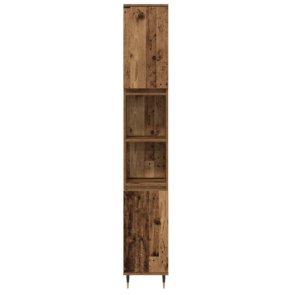 Set de Mobilier pentru Baie 3 Piese Lemn Vechi Lemn Întărit GartenMobel Dekor