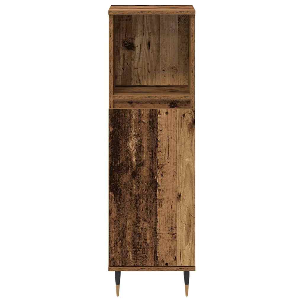 Set de Mobilier pentru Baie 3 Piese Lemn Vechi Lemn Întărit GartenMobel Dekor