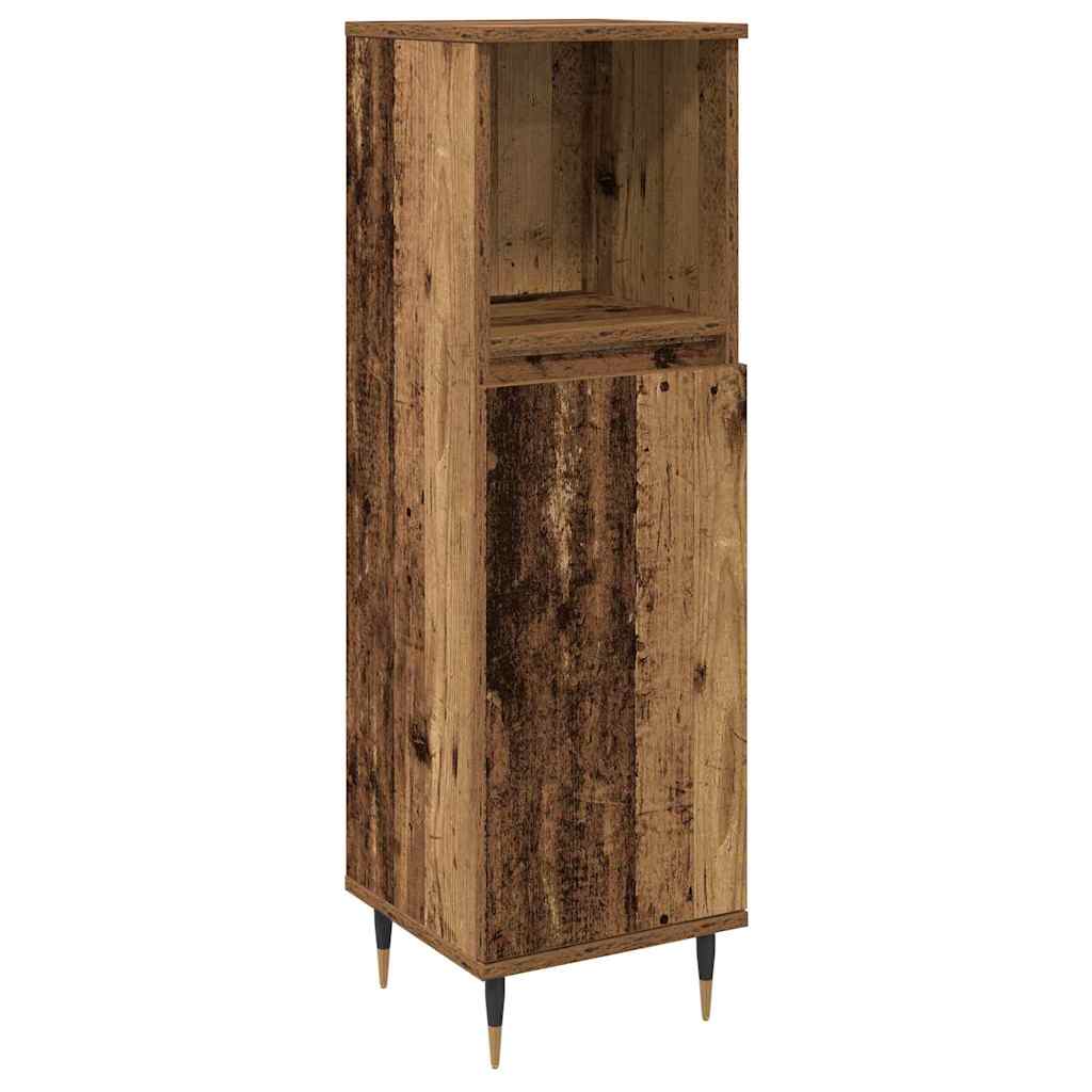 Set de Mobilier pentru Baie 3 Piese Lemn Vechi Lemn Întărit GartenMobel Dekor