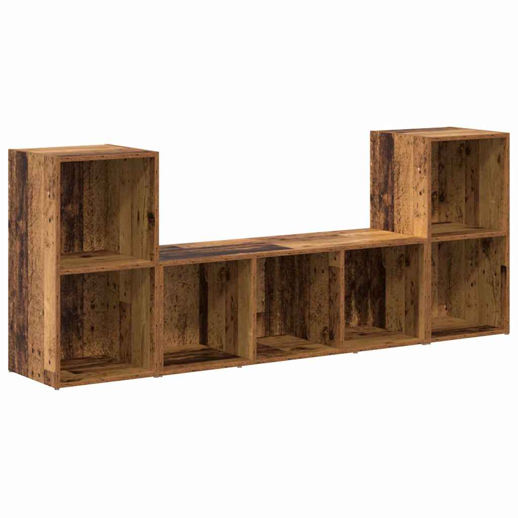 Set dulap TV 3 pcs Maro 107 x 35 x 37 cm Lemn compozit GartenMobel Dekor