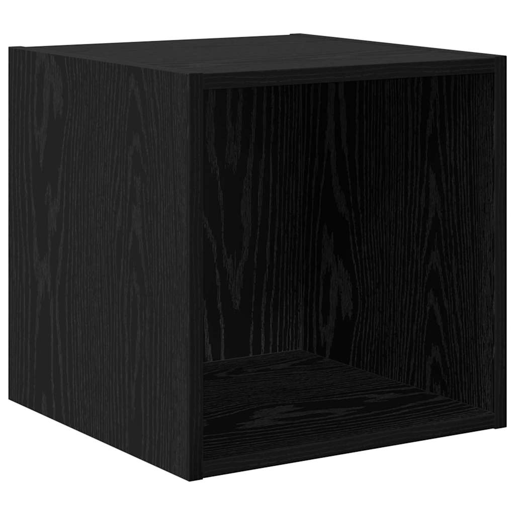 Set dulap TV cu raft cu depozitare 3 pcs Stejar negru Lemn compozit GartenMobel Dekor