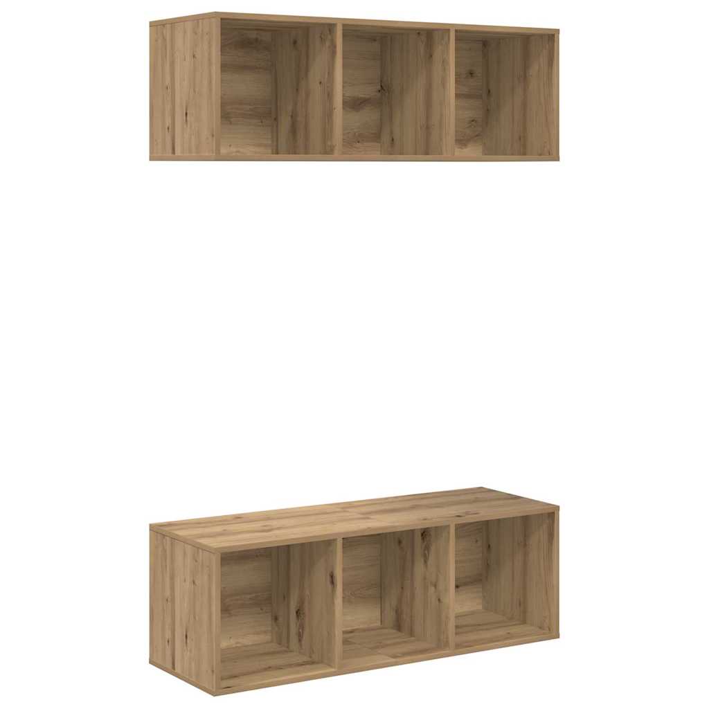 Șifonieri pentru TV montate pe perete 2 pcs stejar artizanal GartenMobel Dekor