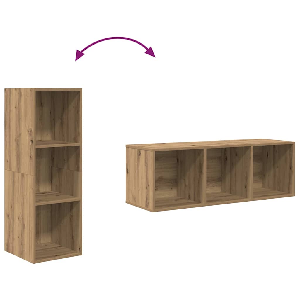 Șifonieri pentru TV montate pe perete 2 pcs stejar artizanal GartenMobel Dekor