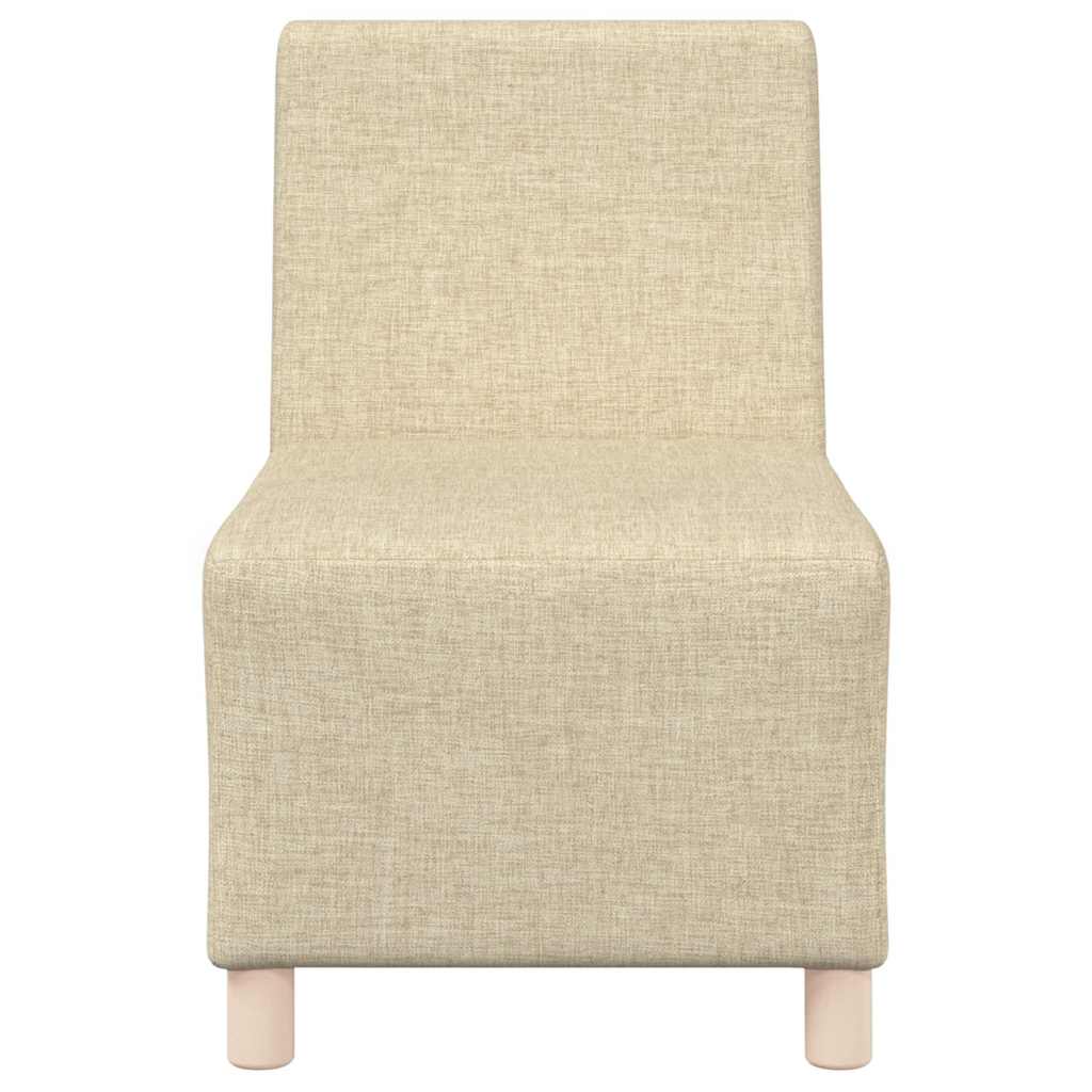 Scaun canapea gri deschis 55 cm fabric 2 pcs Crem GartenMobel Dekor