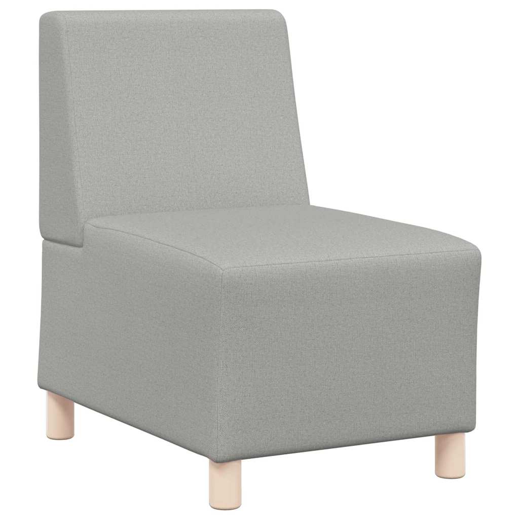 Scaun canapea gri deschis 55 cm fabric 2 pcs Gri de nor GartenMobel Dekor