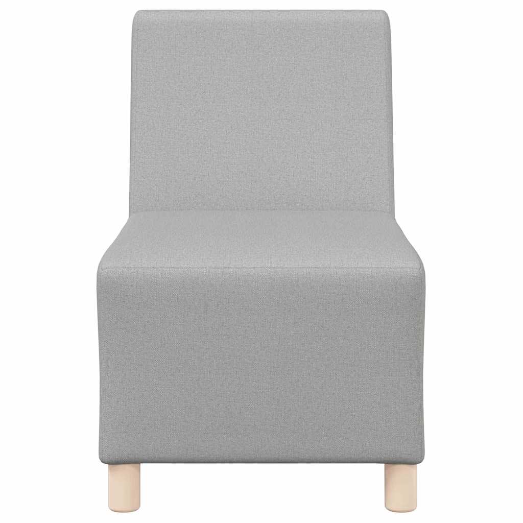 Scaun canapea gri deschis 55 cm fabric 2 pcs Gri de nor GartenMobel Dekor