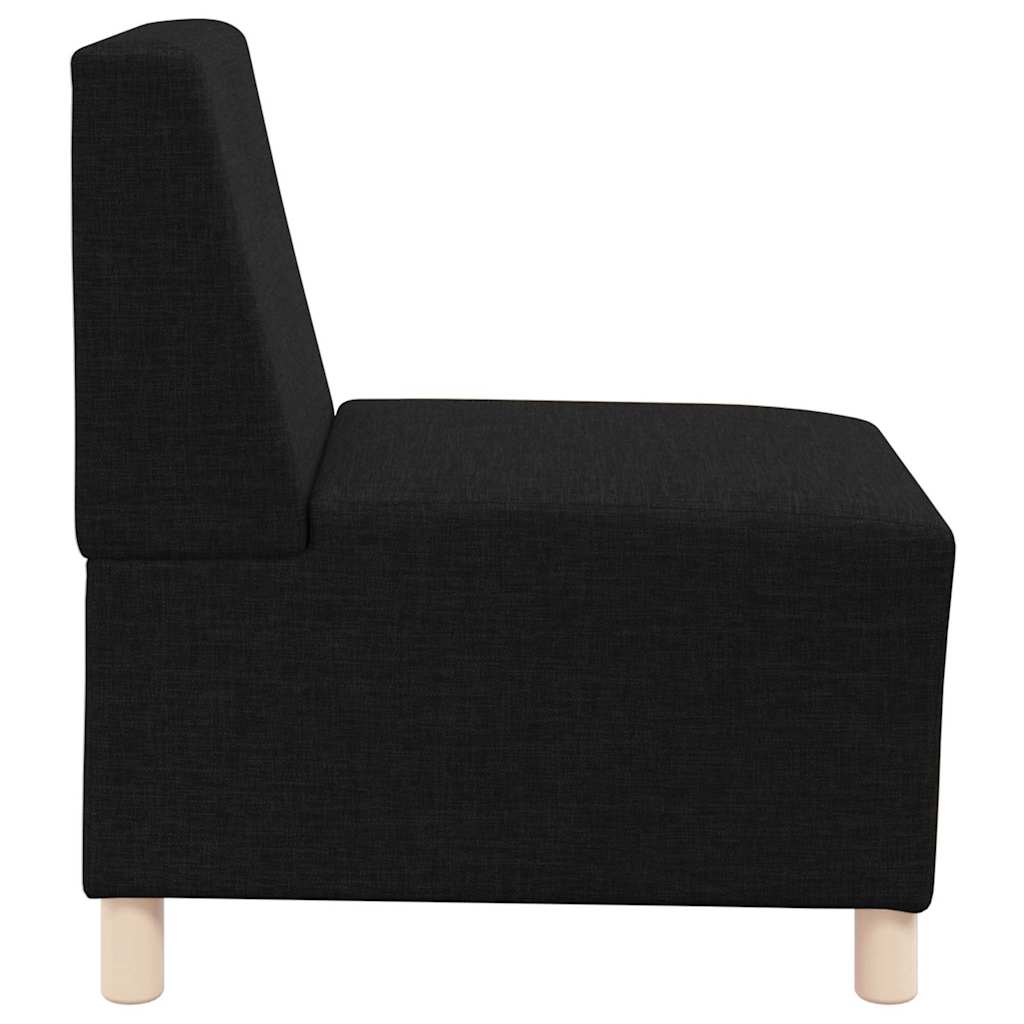 Scaun canapea gri deschis 55 cm fabric 2 pcs Negru GartenMobel Dekor