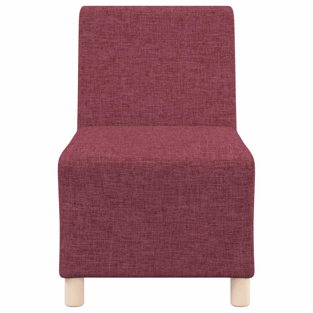 Scaun canapea gri deschis 55 cm fabric 2 pcs Roșu GartenMobel Dekor