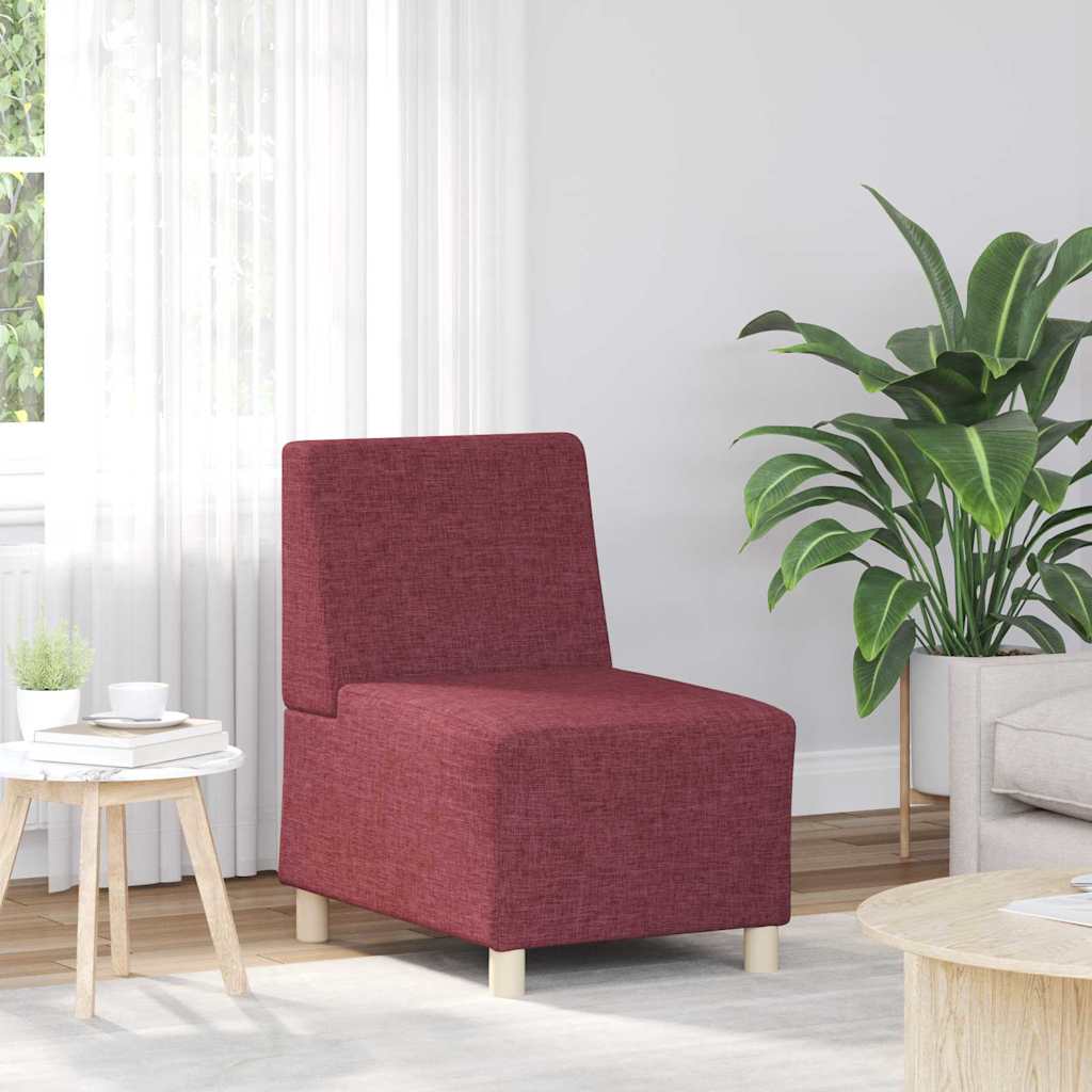 Scaun canapea gri deschis 55 cm fabric 2 pcs Roșu GartenMobel Dekor