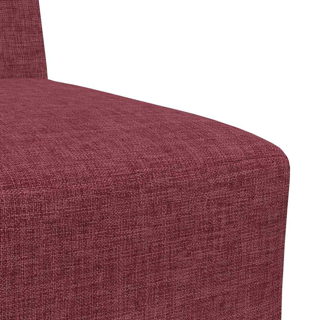 Scaun canapea gri deschis 55 cm fabric 2 pcs Roșu GartenMobel Dekor