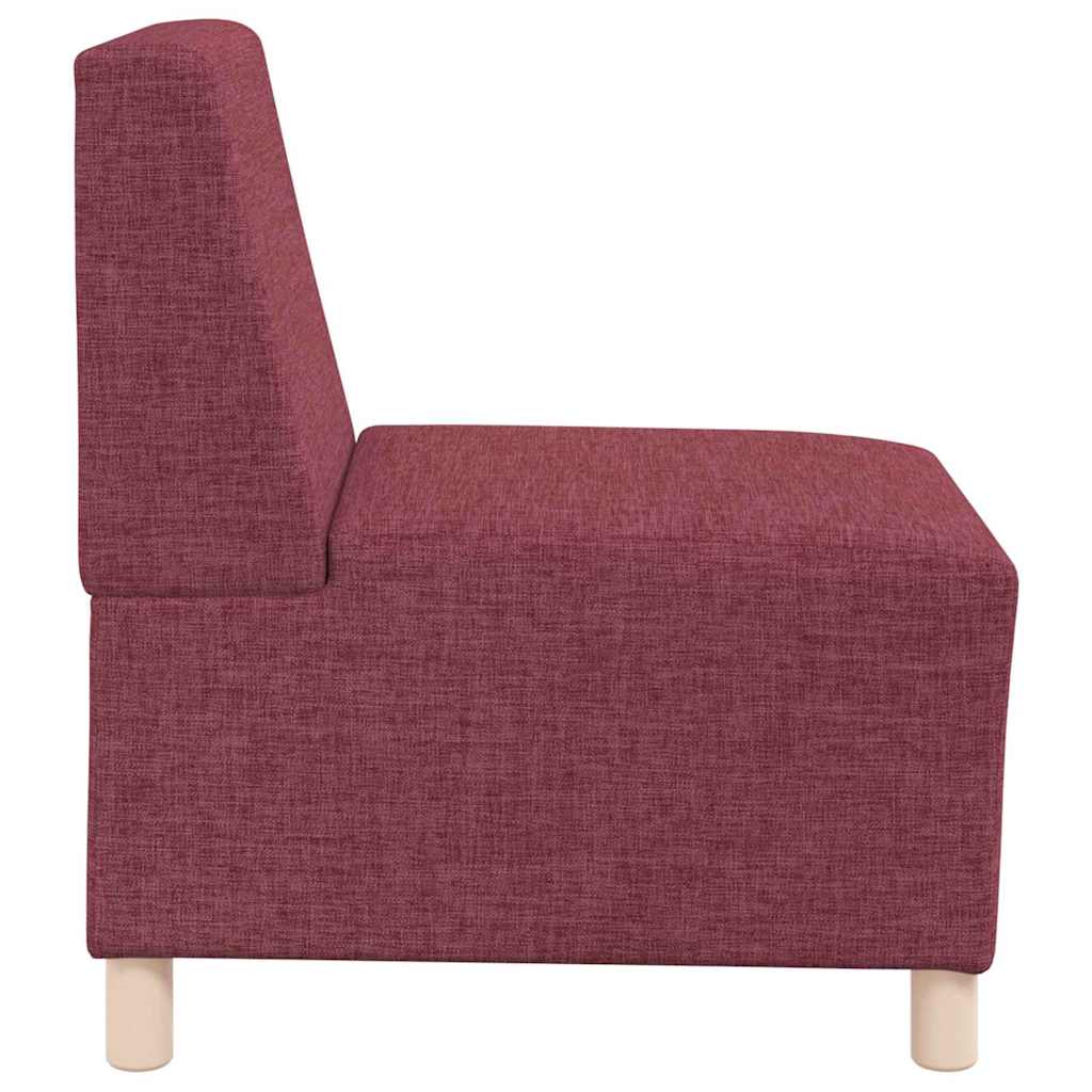 Scaun canapea gri deschis 55 cm fabric 2 pcs Roșu GartenMobel Dekor