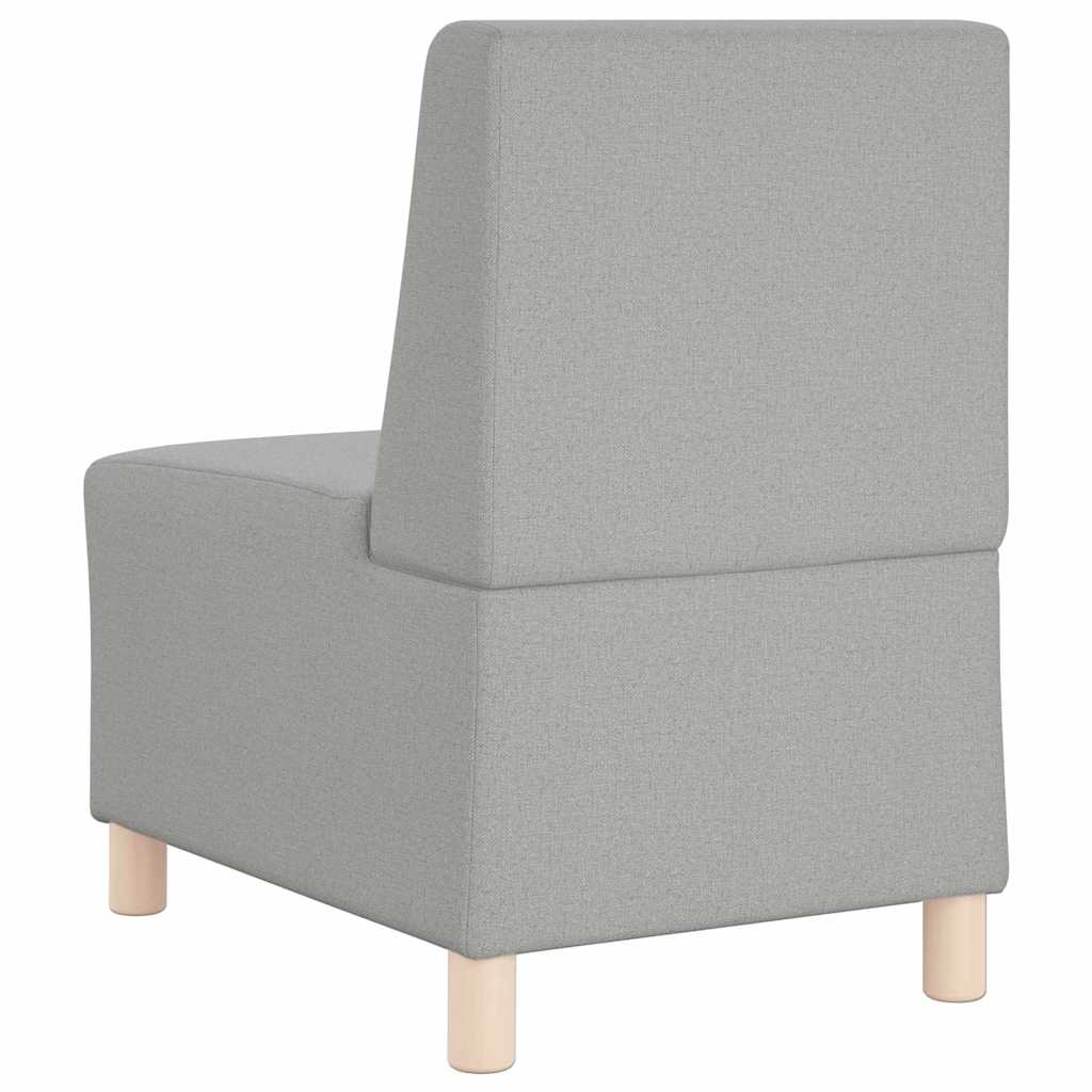 Scaun canapea gri deschis 55 cm fabric 3 pcs Gri de nor GartenMobel Dekor