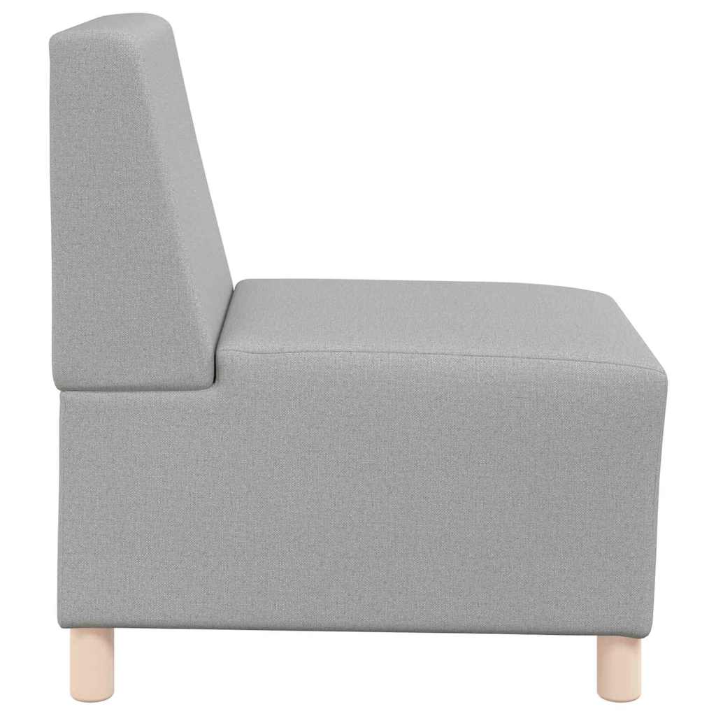 Scaun canapea gri deschis 55 cm fabric 3 pcs Gri de nor GartenMobel Dekor