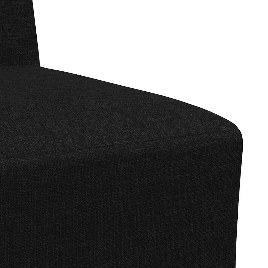 Scaun canapea gri deschis 55 cm fabric 3 pcs Negru GartenMobel Dekor