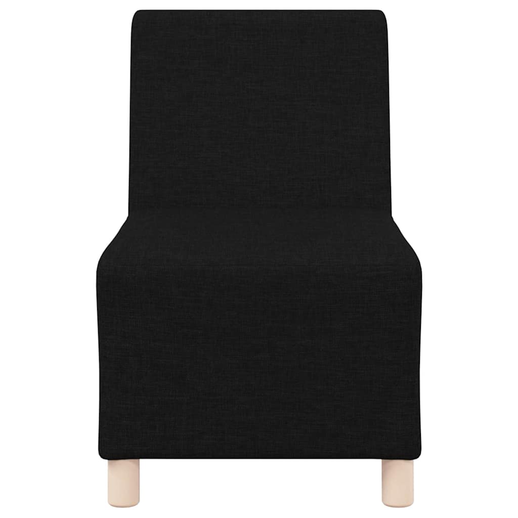 Scaun canapea gri deschis 55 cm fabric 3 pcs Negru GartenMobel Dekor