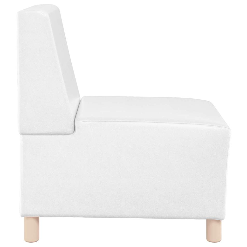 Scaune canapea 2 pcs Alb 55 x 74 x 82 cm Piele artificială GartenMobel Dekor