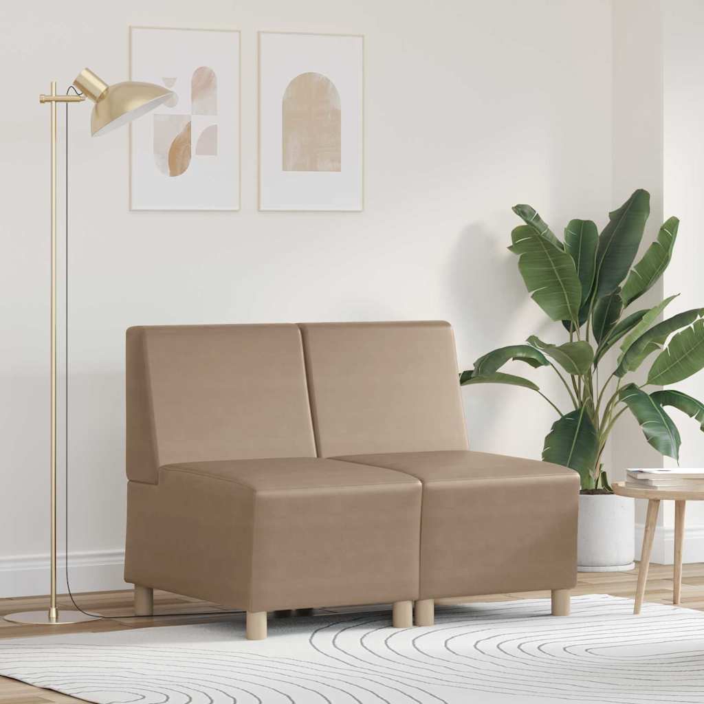 Scaune canapea 2 pcs Cappuccino 55 x 74 x 82 cm GartenMobel Dekor