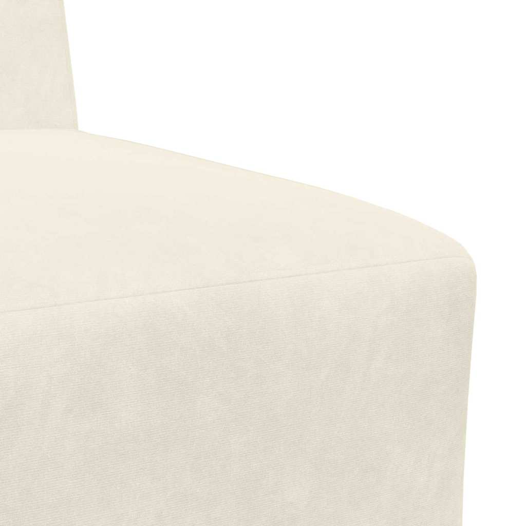 Scaune canapea 2 pcs Crem 55 x 74 x 82 cm Catifea GartenMobel Dekor