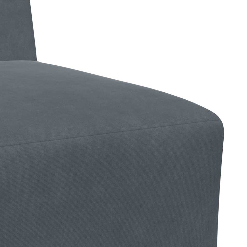 Scaune canapea 2 pcs Gri închis 55 x 74 x 82 cm Catifea GartenMobel Dekor