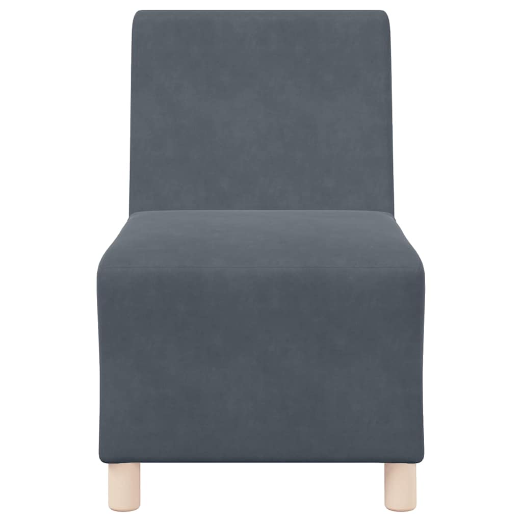 Scaune canapea 2 pcs Gri închis 55 x 74 x 82 cm Catifea GartenMobel Dekor