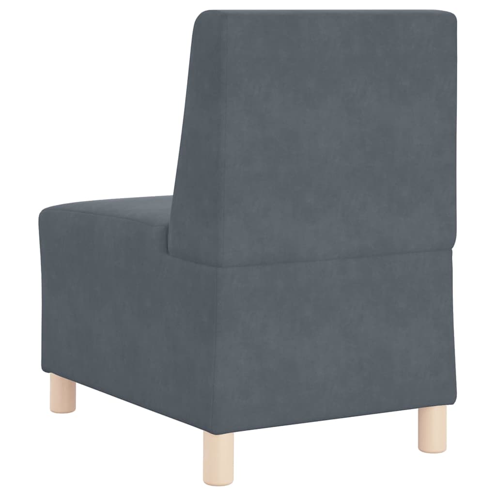 Scaune canapea 2 pcs Gri închis 55 x 74 x 82 cm Catifea GartenMobel Dekor