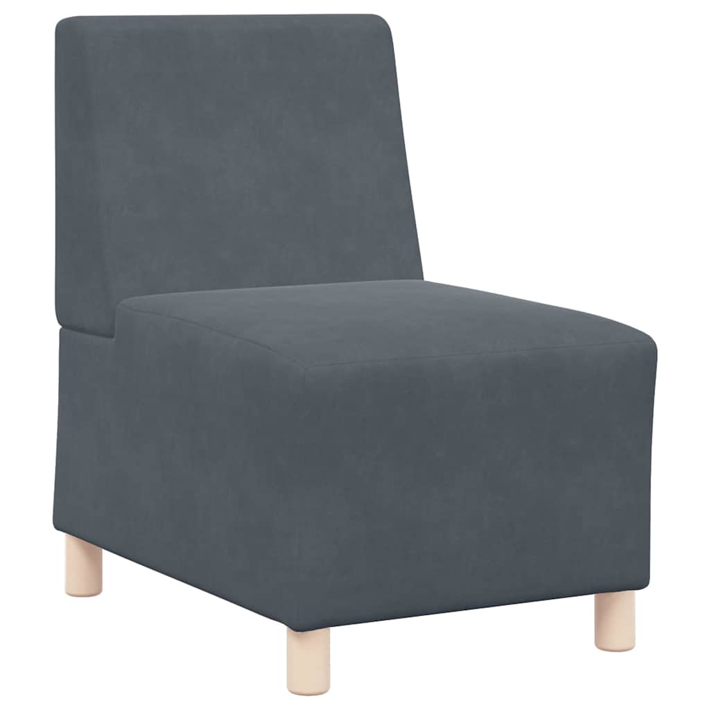 Scaune canapea 2 pcs Gri închis 55 x 74 x 82 cm Catifea GartenMobel Dekor