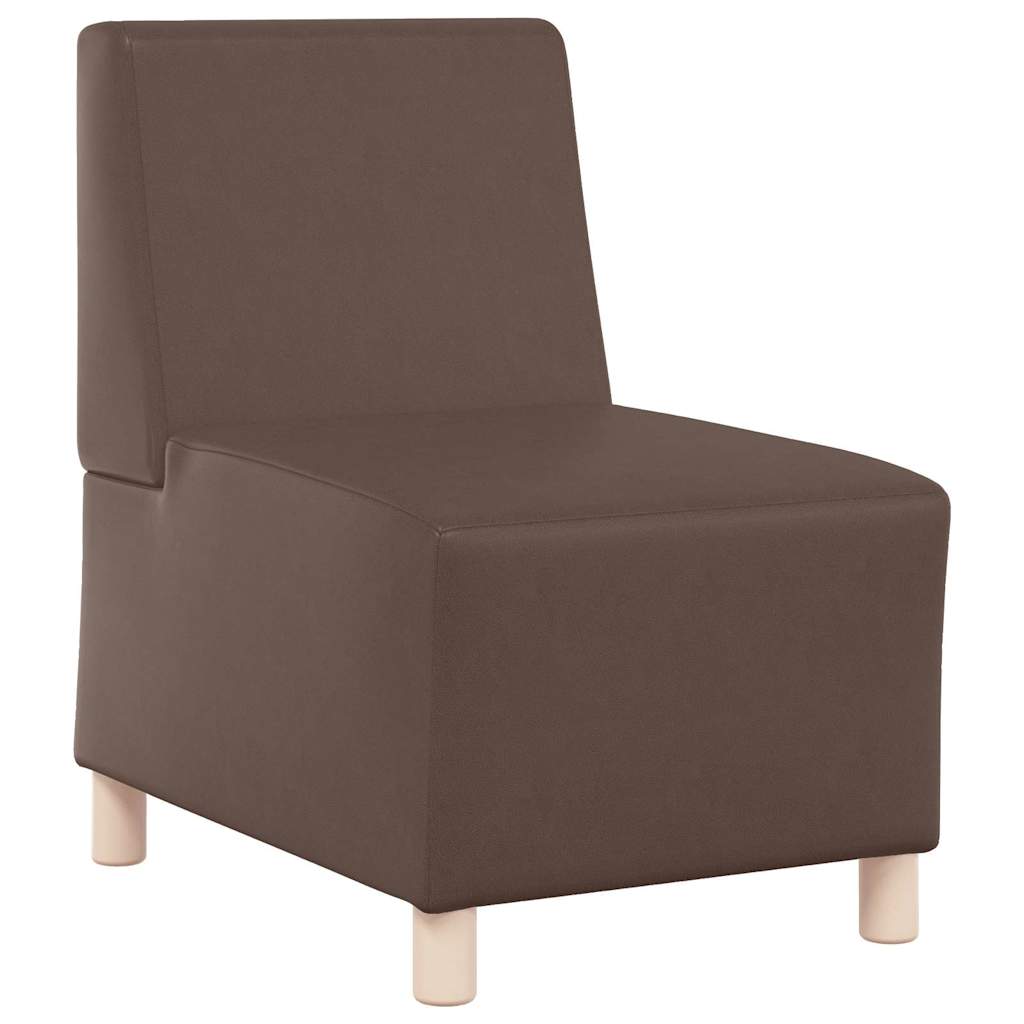 Scaune canapea 2 pcs Maro 55 x 74 x 82 cm Piele artificială GartenMobel Dekor