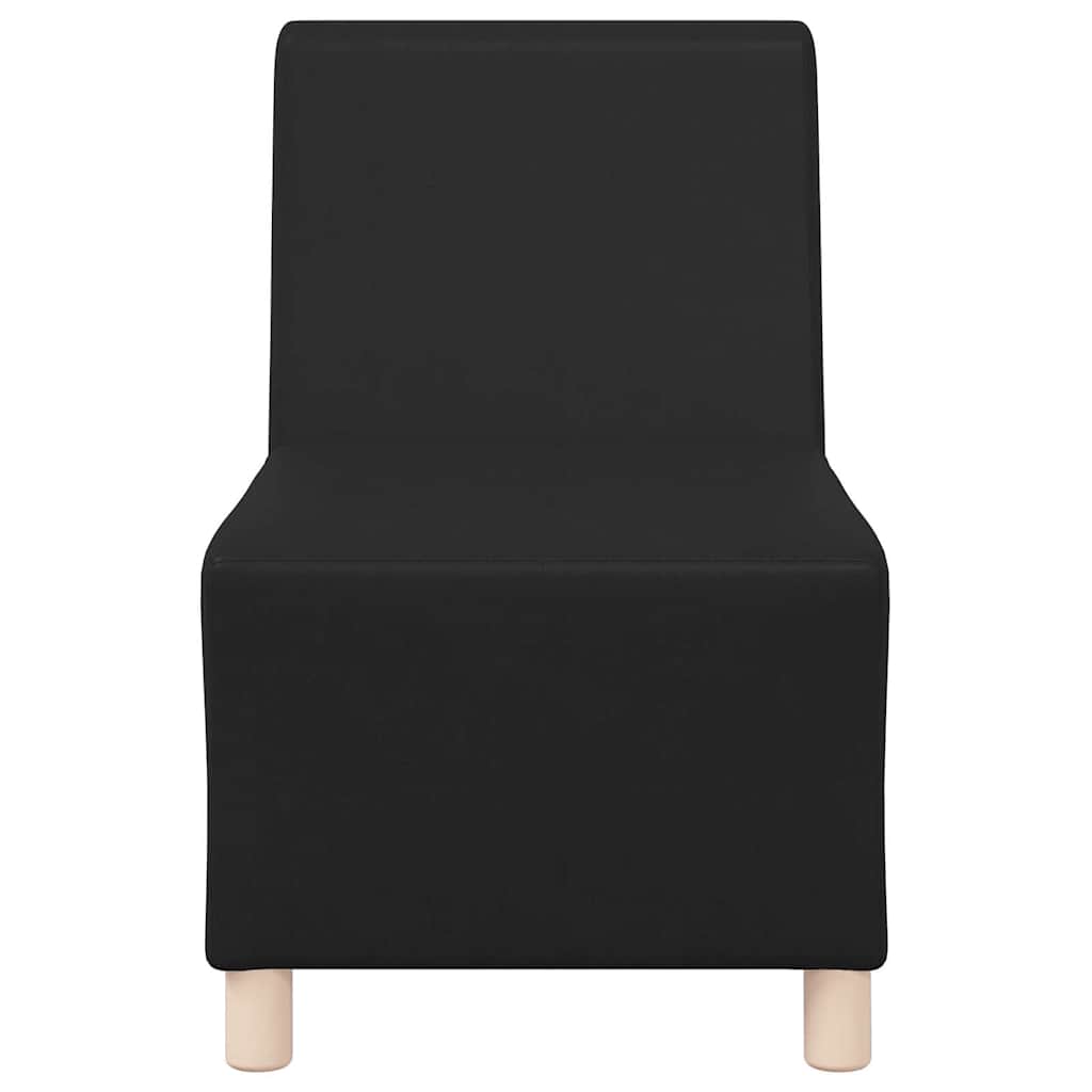 Scaune canapea 2 pcs Negru 55 x 74 x 82 cm Piele artificială GartenMobel Dekor